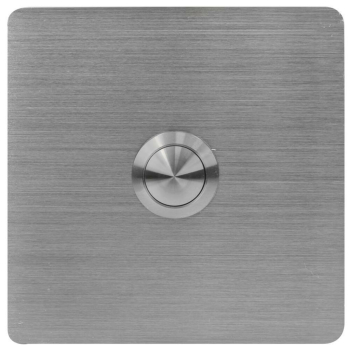 UP Klingeltaster V4A-Edelstahl eckig, 8,5 x 8,5 cm