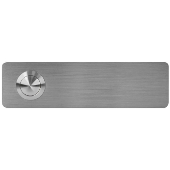 UP Klingeltaster aus Edelstahl rechteckig, 12,5 x 3,5 cm