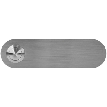 UP Klingeltaster aus Edelstahl, runde Ecken,12,5 x 3,5 cm