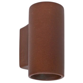 Wandleuchte aus Keramik rostfarben, 1 x G9