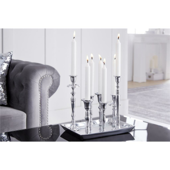Kerzenständer Tablett 7-flammig, silber