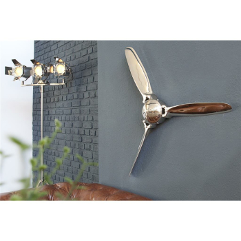 Deko Propeller SCREW III, 90cm silber