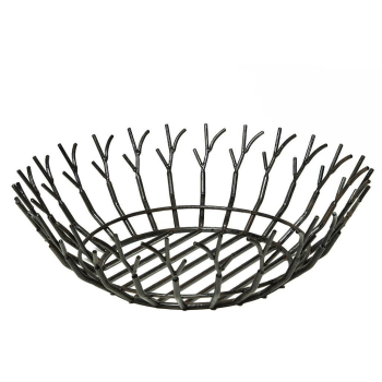 Obstschale FULIGO schwarz, 35 cm