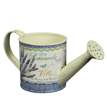 Deko Gießkanne Lavendel klein, 22 cm
