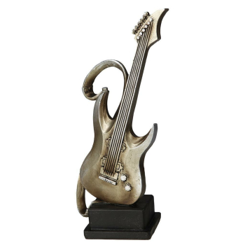 Dekofigur Gitarre antik silber 22 cm