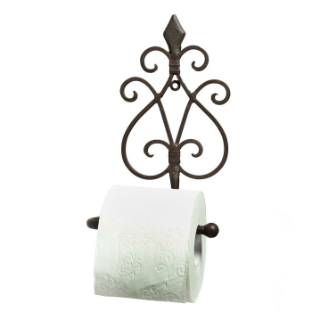 Toilettenrollen-Halter Schmiedeeisen antikbraun 24 cm