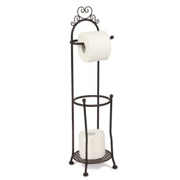 Toilettenrollenständer retro antikbraun 70 cm