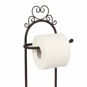 Toilettenrollenständer retro antikbraun 70 cm