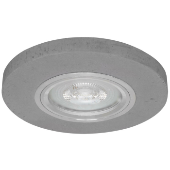 Einbauleuchte Beton grau, rund 1 x GU10