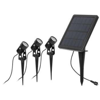 Solar- Erdspießstrahler, 3 x LED/1W