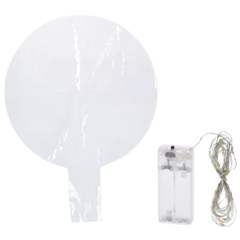 Ballon zum Bef&uuml;llen mit Helium, 30 warmwei&szlig;e LED
