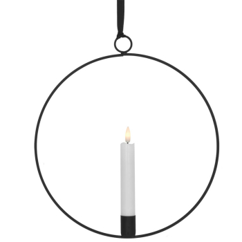 Fensterbild FLAMME RING 1 warmweiße flackernde LED...