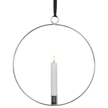 Fensterbild FLAMME RING 1 warmweiße flackernde LED...