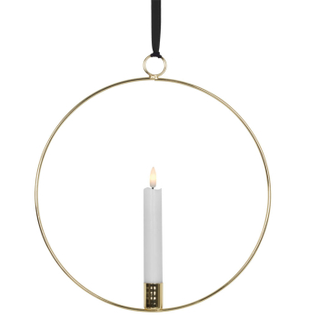 Fensterbild FLAMME RING 1 warmweiße flackernde LED...