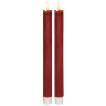 2 Echtwachskerzen FLAMME ANTIQUE 1 warmweiße...