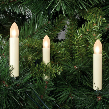 Weihnachtsbaumkette matt/elfenbein, 30 x E10/8-34V/max....