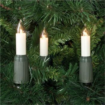 Weihnachtsbaumkette klar/elfenbein E14/4W mit teilbarem...