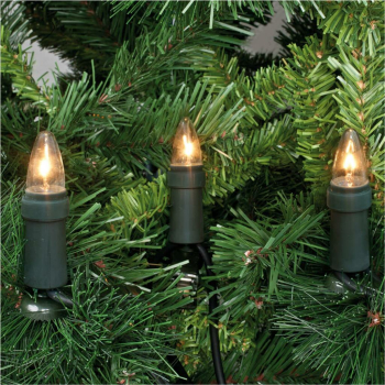 Weihnachtsbaumkette klar/grün E10/3W mit teilbarem...