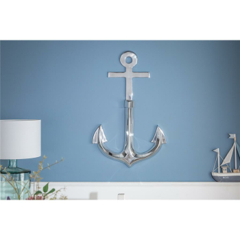 Wanddekkoration Anker ANCHOR 90 cm, silber