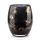 Vase Christie aus Glas, Design Marmor schwarz/gold, 20 cm