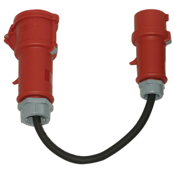 CEE Adapterleitung, CEE Stecker 16A auf CEE Kupplung 32A,...