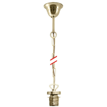 Kettenpendel 1 x E27 messing