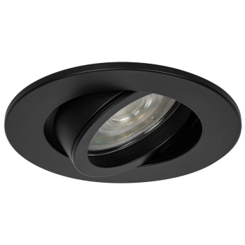 Einbauleuchte 1 x GU10/230V und 1 x GU5,3/12V, schwarz