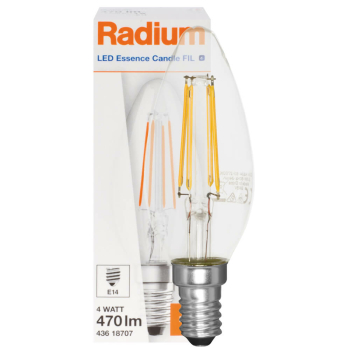 Radium Filament-Lampe Essence Candle klar LED E14/230...