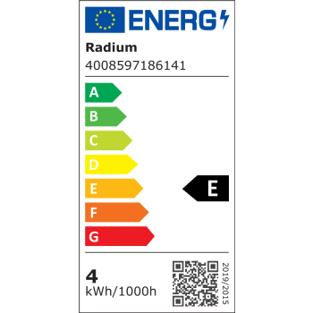 Radium Filament-Lampe klar LED E14/230 V/4W, 470lm,...