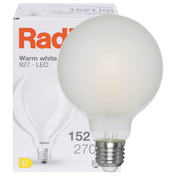 Radium Filament-Lampe opal LED E27/230 V/12W, 1521lm, 2700K