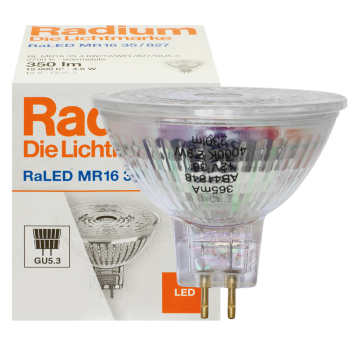 Radium Reflektorlampe LED GU5,3/12 V/3,8W, 350lm, 2700K,...