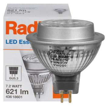 Radium Reflektorlampe LED GU5,3/12 V/7,2W, 621lm, 3000K,...