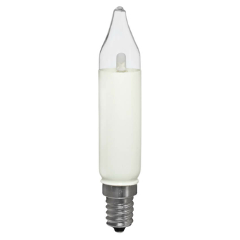 Schaftkerze klar glatt,  E14/230V/3W, LED warmweiß,...