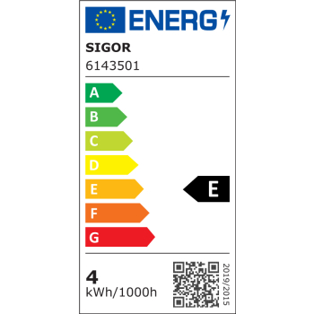 Sigor Filament-Lampe klar LED E14/230 V/4,5W, 470lm,...