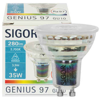 Sigor Reflektorlampe LED GU10/230 V/3,9W, 280lm, 2700K