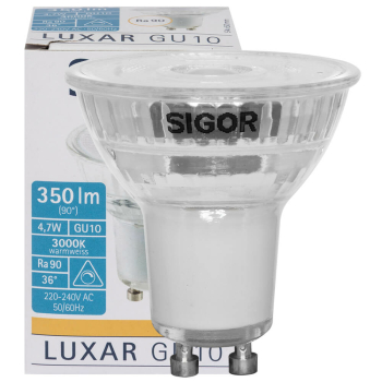 Sigor Reflektorlampe LED GU10/230 V/4,7W, 350lm, 3000K