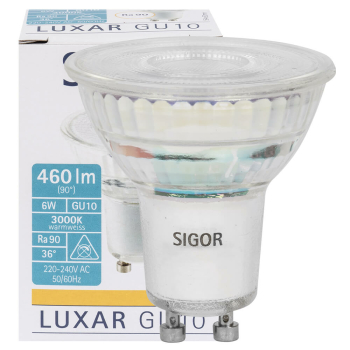 Sigor Reflektorlampe LED GU10/230 V/6W, 460lm, K