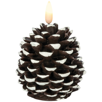 Echtwachskerze FLAMME CONE 1 warmweiße LED