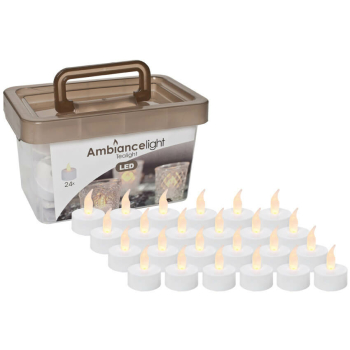 24 Teelichter,  batteriebetrieben