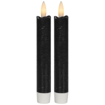 2 Echtwachskerzen FLAMME ANTIQUE 1 warmweiße...