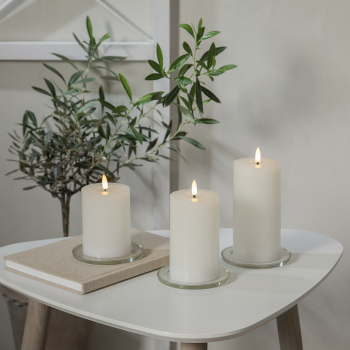 Echtwachskerzen FLAMME FLOW, Höhe 150 Ø 75