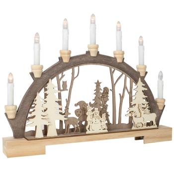 Lichterbogen WINTERWALD warmweiße LED
