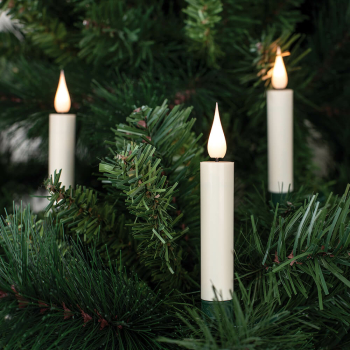 Weihnachtsbaumkette elfenbein LED warmweiß