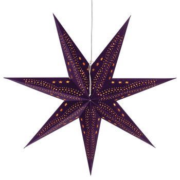 Weihnachtsstern 1x E27, 75 cm lila