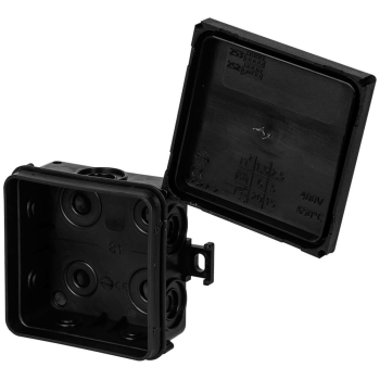 AP Kabeldose ohne Klemmen, mit Steckdeckel L 75, B 75, H...