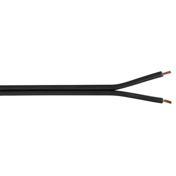 Zwillingsleitung H03 VH-H, 2 x 0,75 mm² schwarz