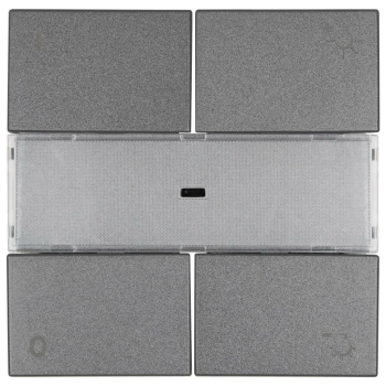 Abdeckung, 4-Tasten-Dimmer LOGUS 90, anthrazit-grau