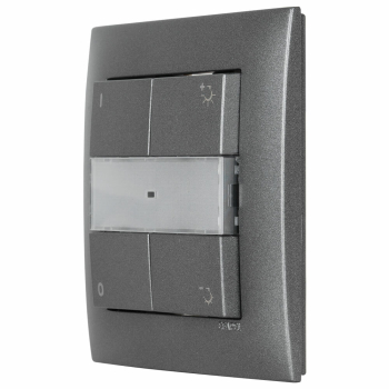 Abdeckung, 4-Tasten-Dimmer LOGUS 90, anthrazit-grau