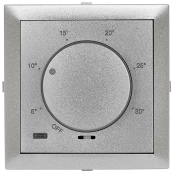 Zentralplatte für Thermostat, LOGUS 90, alu-silber