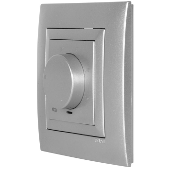 Zentralplatte für Thermostat, LOGUS 90, alu-silber